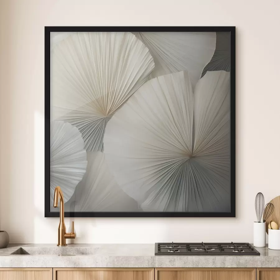 Fototapet Světlé palmové listy ve tvaru vějíře f48978