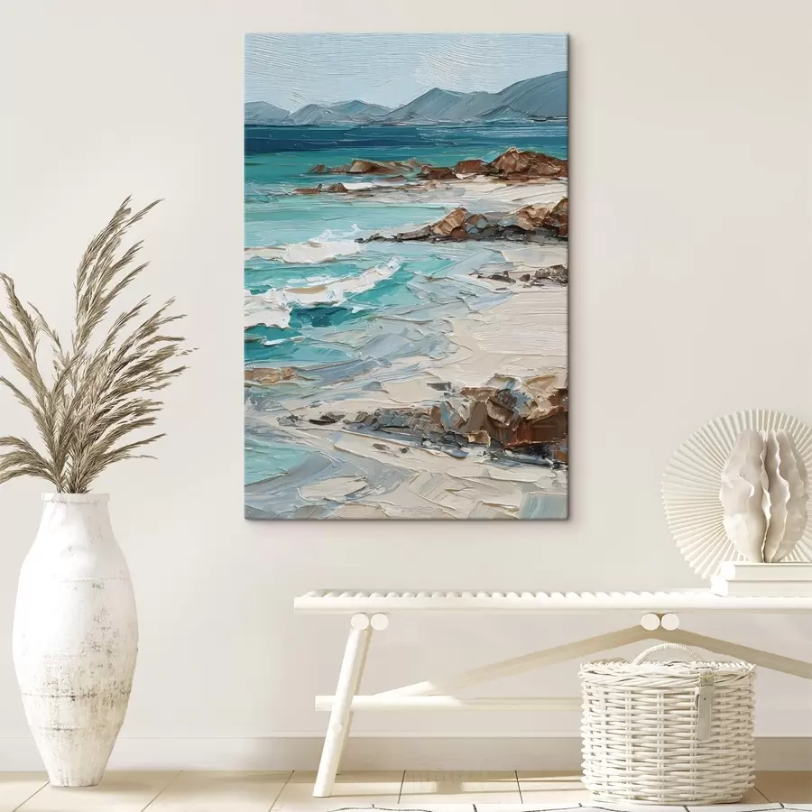 Obraz mořská krajina s útesy Č. s48996