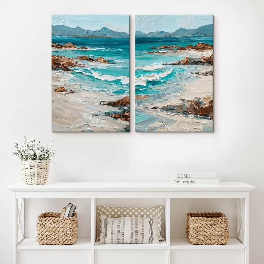 Obraz mořská krajina s útesy Č. m30432