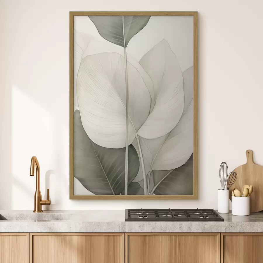 Fototapet Detailní záběr botanických listů f49027