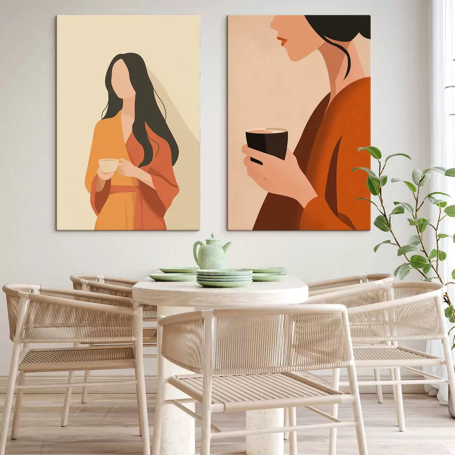 Obraz Žena s šálkem Č. m30420