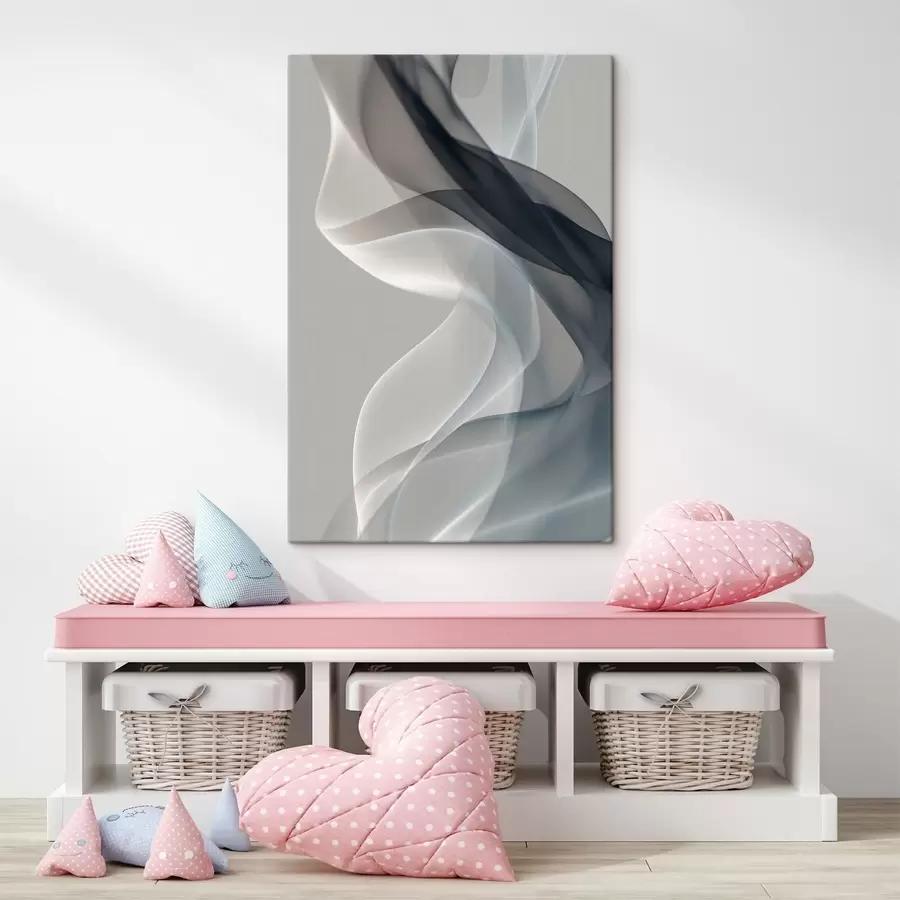 Obraz Abstraktní motiv s jemným kouřem Č. s49036