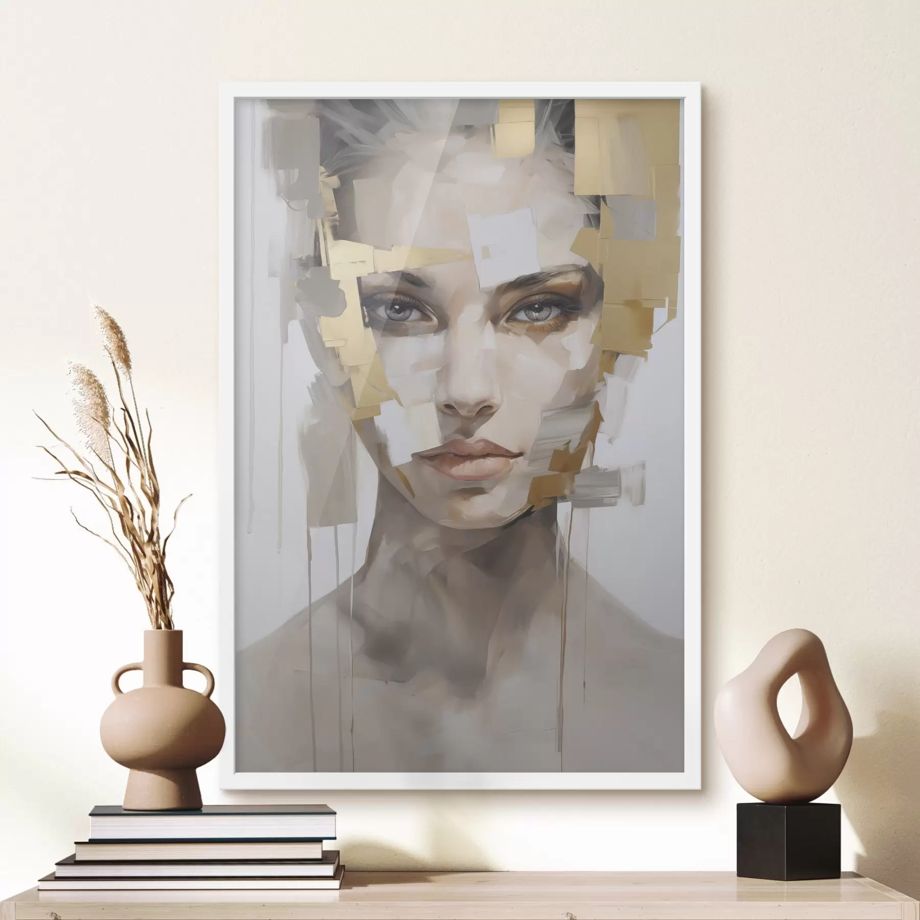 Fototapet Moderní abstraktní portrét f49046