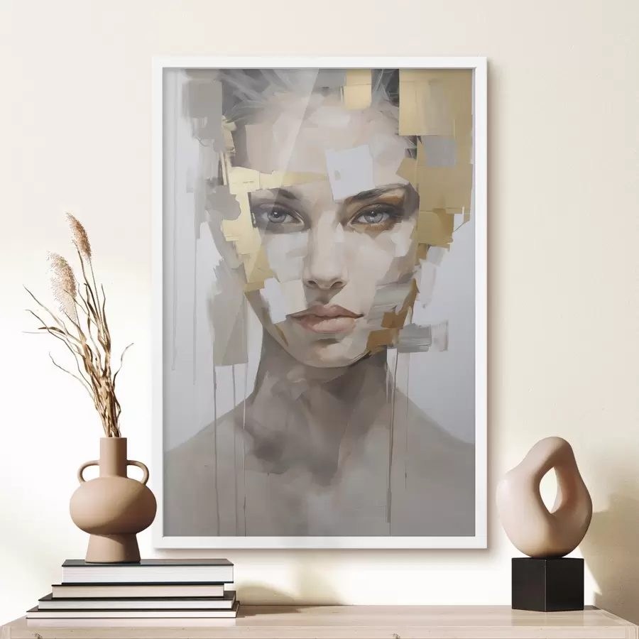 Fototapet Moderní abstraktní portrét f49046