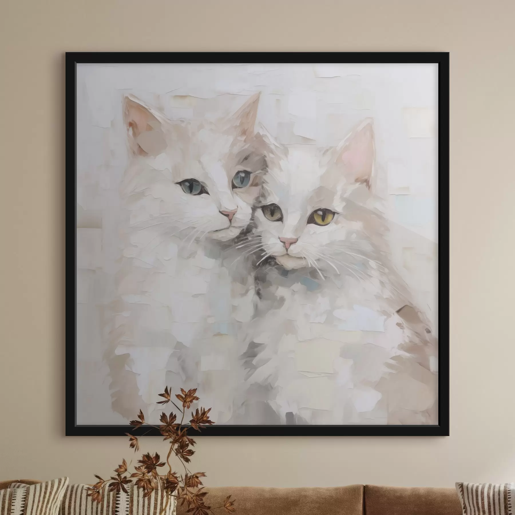 Fototapet Napodobování malby koček f49059