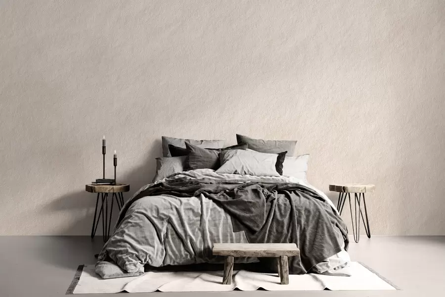 Fototapet Světle béžové pozadí ve stylu dekorativní omítky, minimalistický styl, kamenná struktura w09800