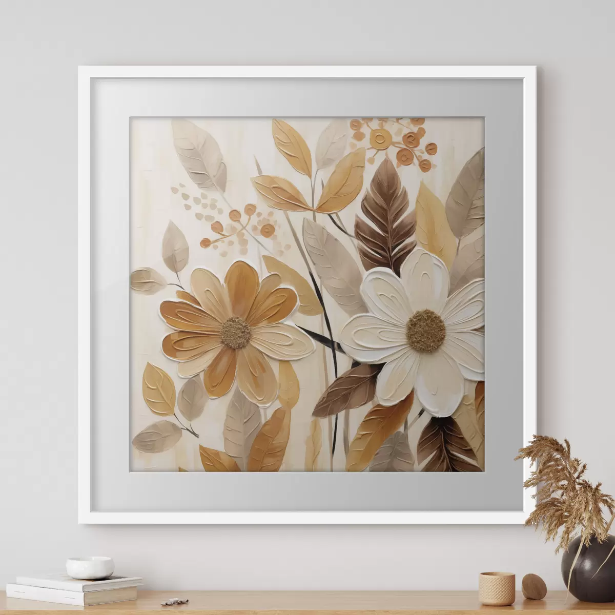 Poster Stylizované květiny v malířském stylu f49072