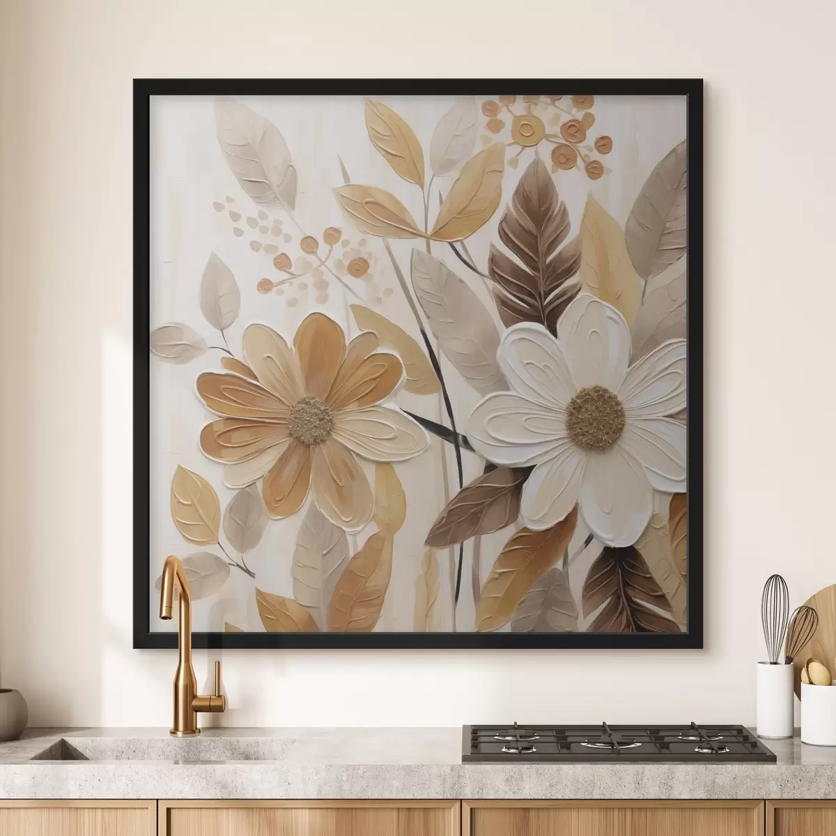 Poster Stylizované květiny v malířském stylu f49072