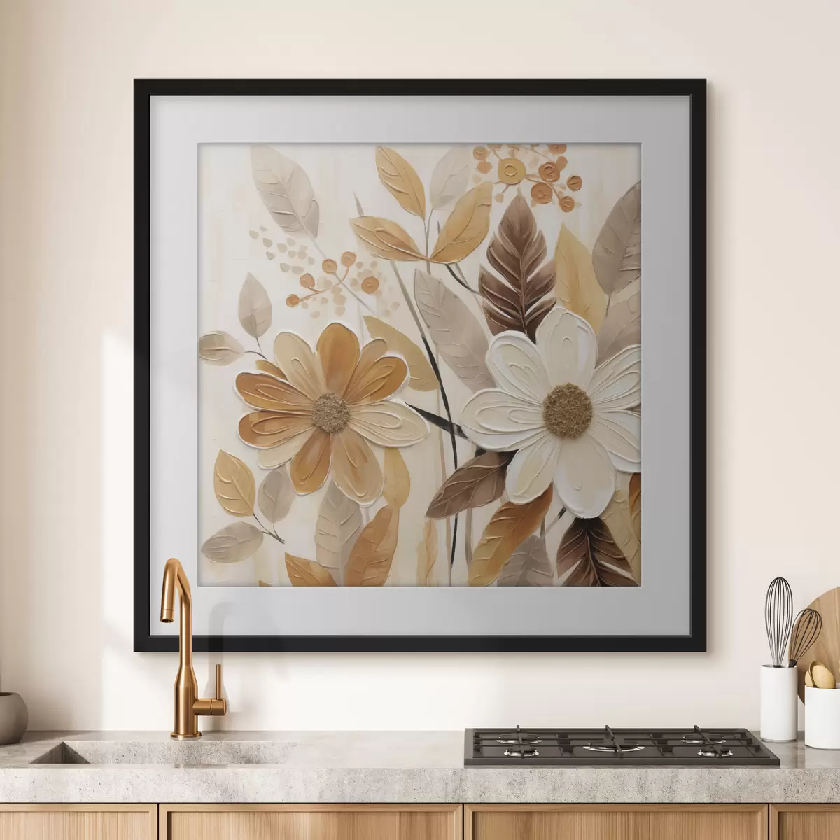 Poster Stylizované květiny v malířském stylu f49072