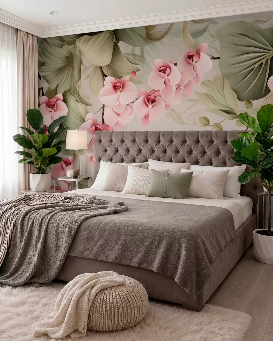 Fototapet Orchideje, závěsné květiny w05619