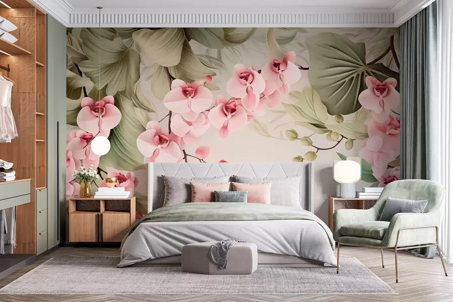 Fototapet Orchideje, závěsné květiny w05619