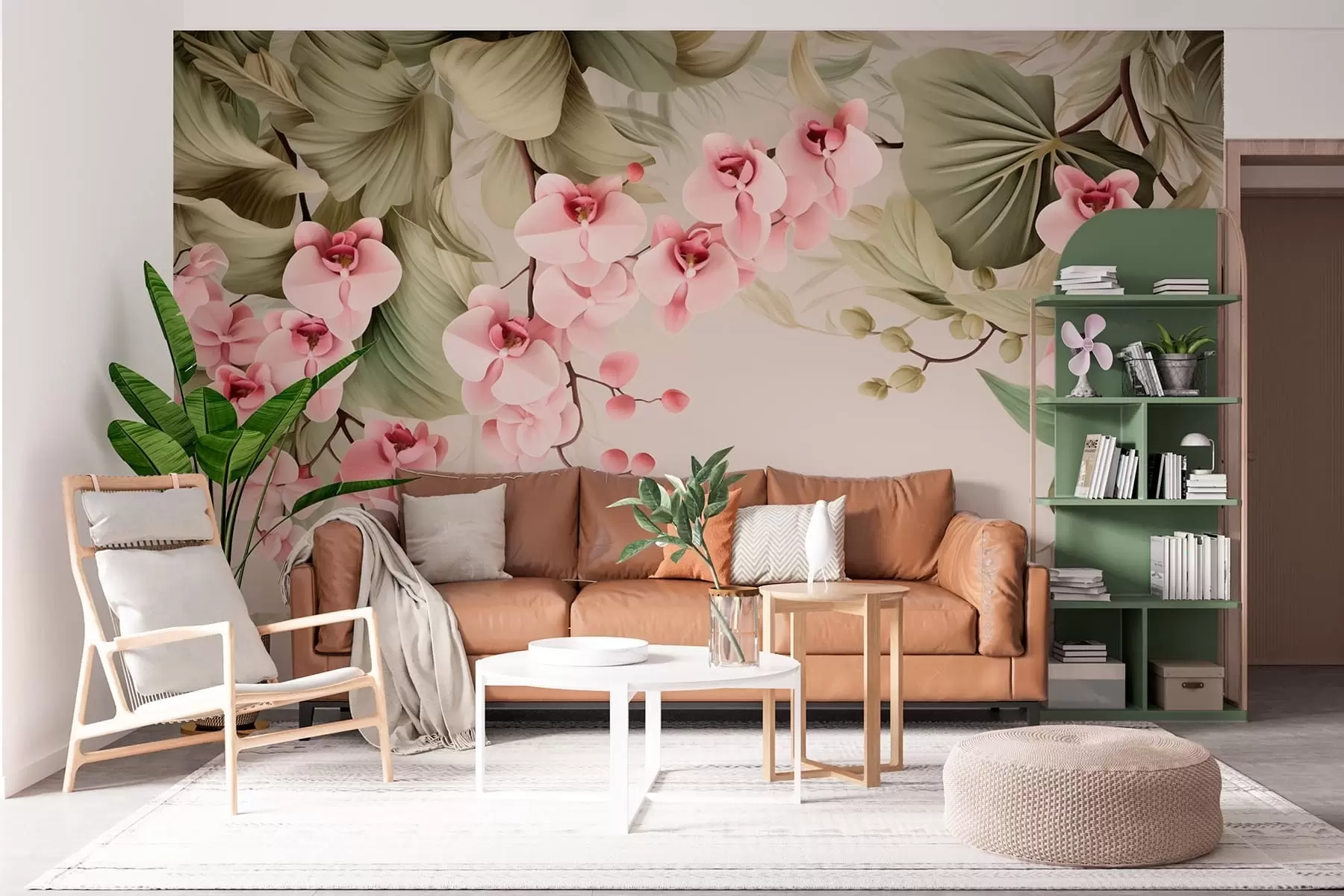 Fototapet Orchideje, závěsné květiny w05619