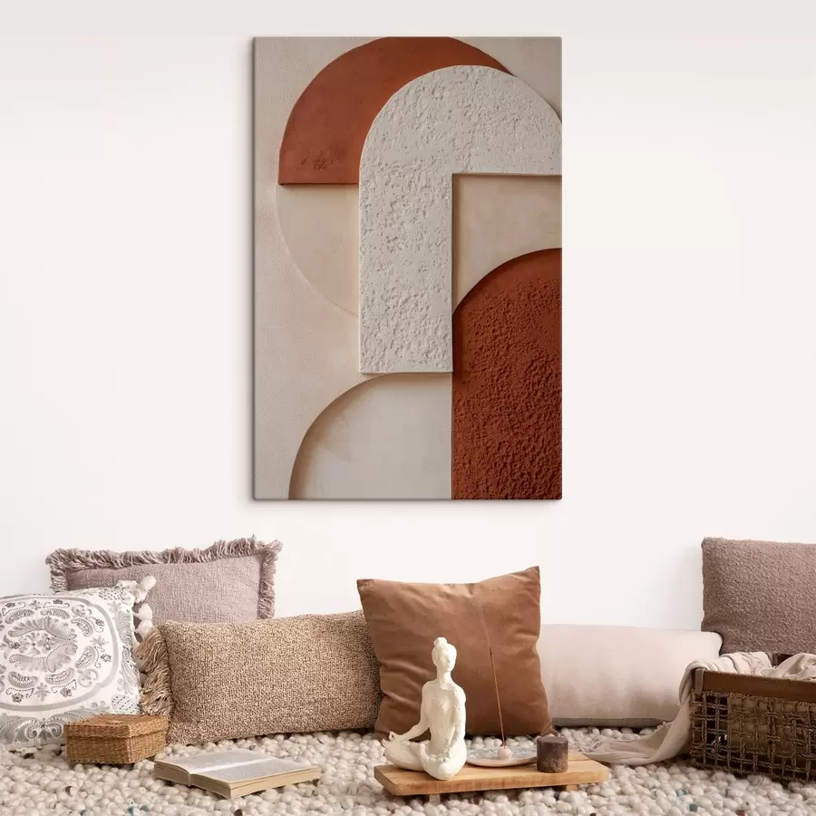 Obraz Abstraktní geometrické tvary s texturou Č. s49212