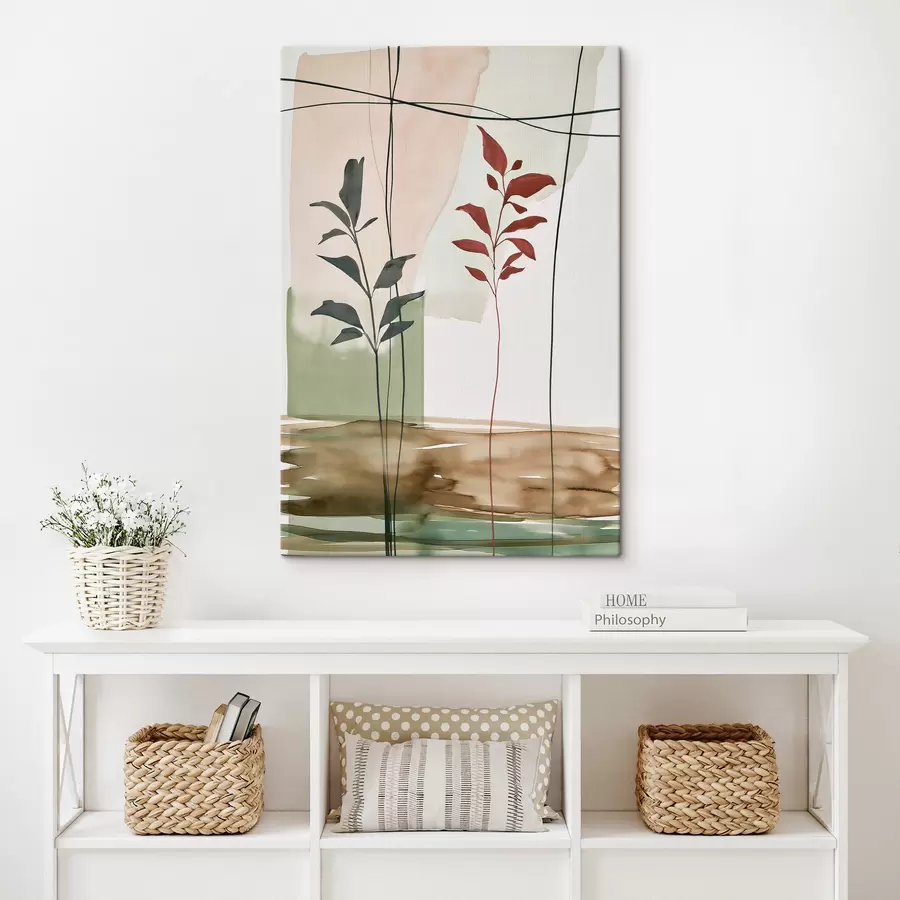 Fototapet Abstrakce s listy s49128