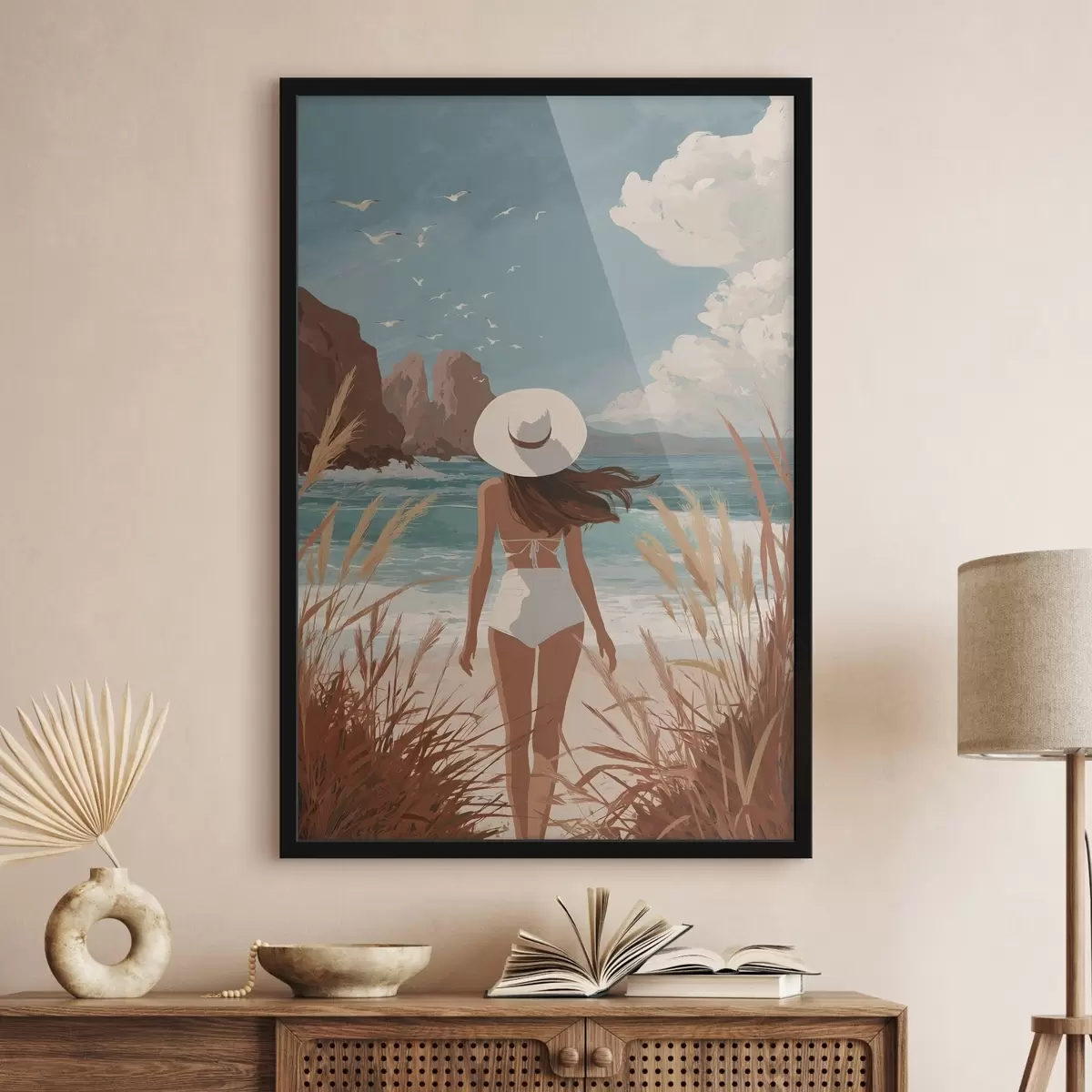 Poster Dívka u moře f49253