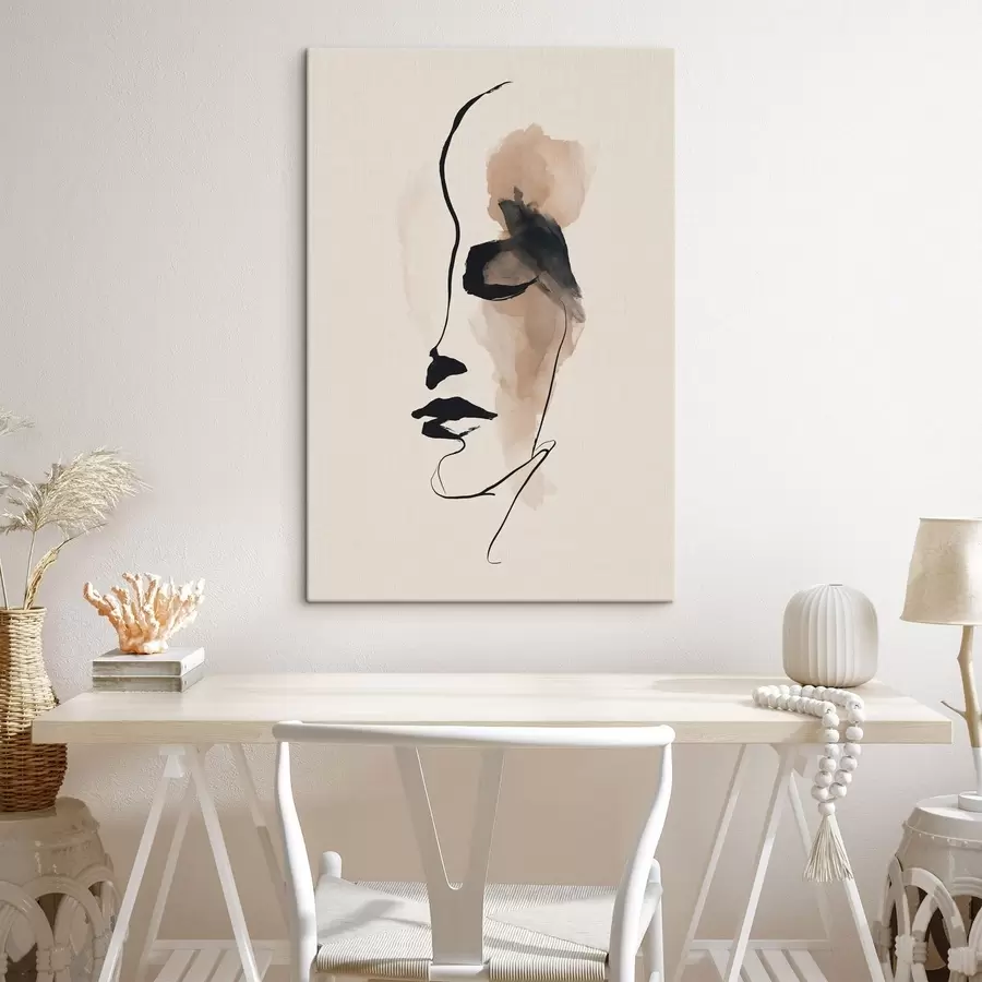 Obraz Minimalistická abstraktní tvář Č. s49347