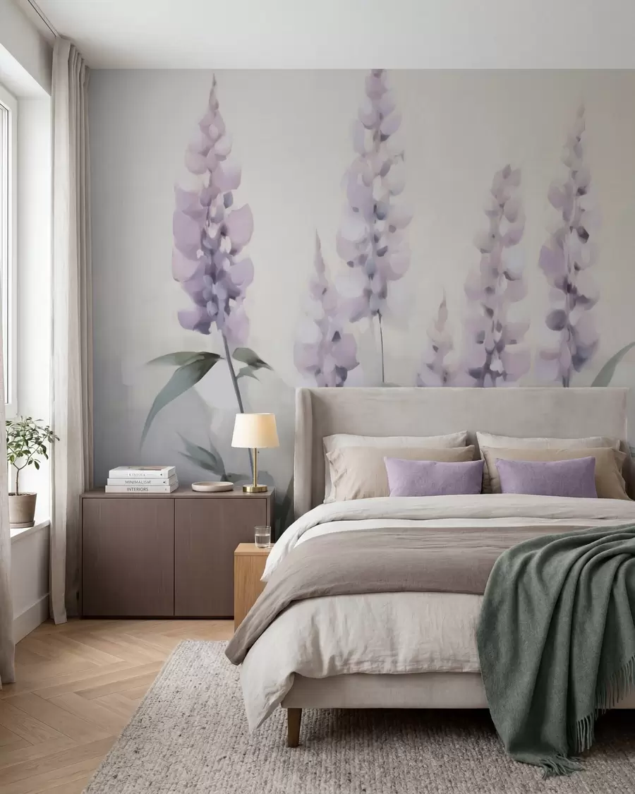 Fototapet Abstraktní květiny, imitace malby w05661