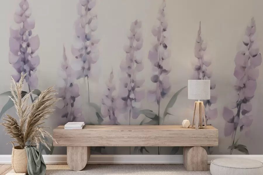 Fototapet Abstraktní květiny, imitace malby w05661