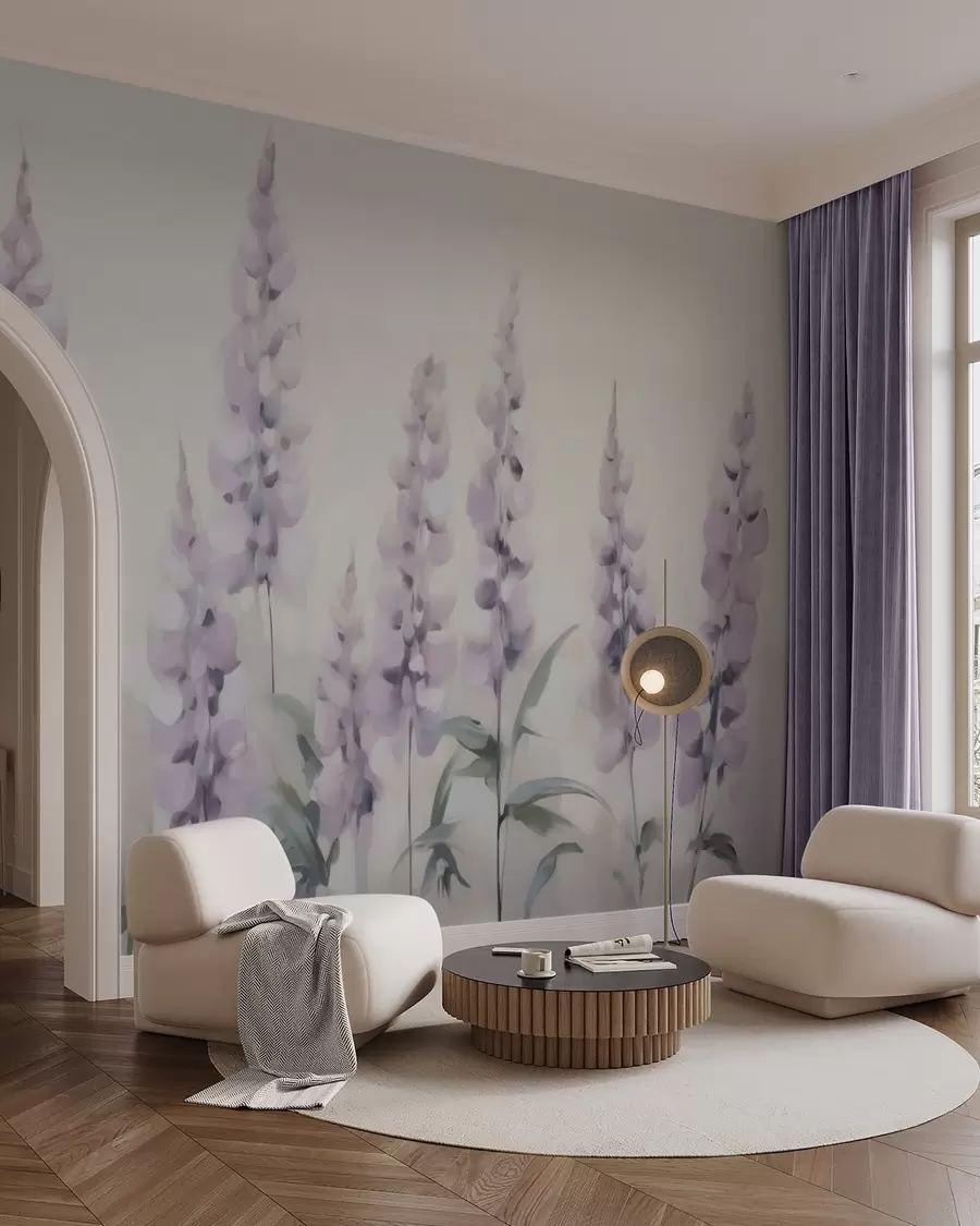 Fototapet Abstraktní květiny, imitace malby w05661