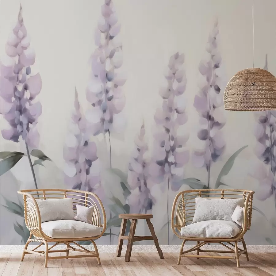 Fototapet Abstraktní květiny, imitace malby w05661