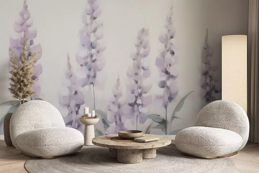 Fototapet Abstraktní květiny, imitace malby w05661