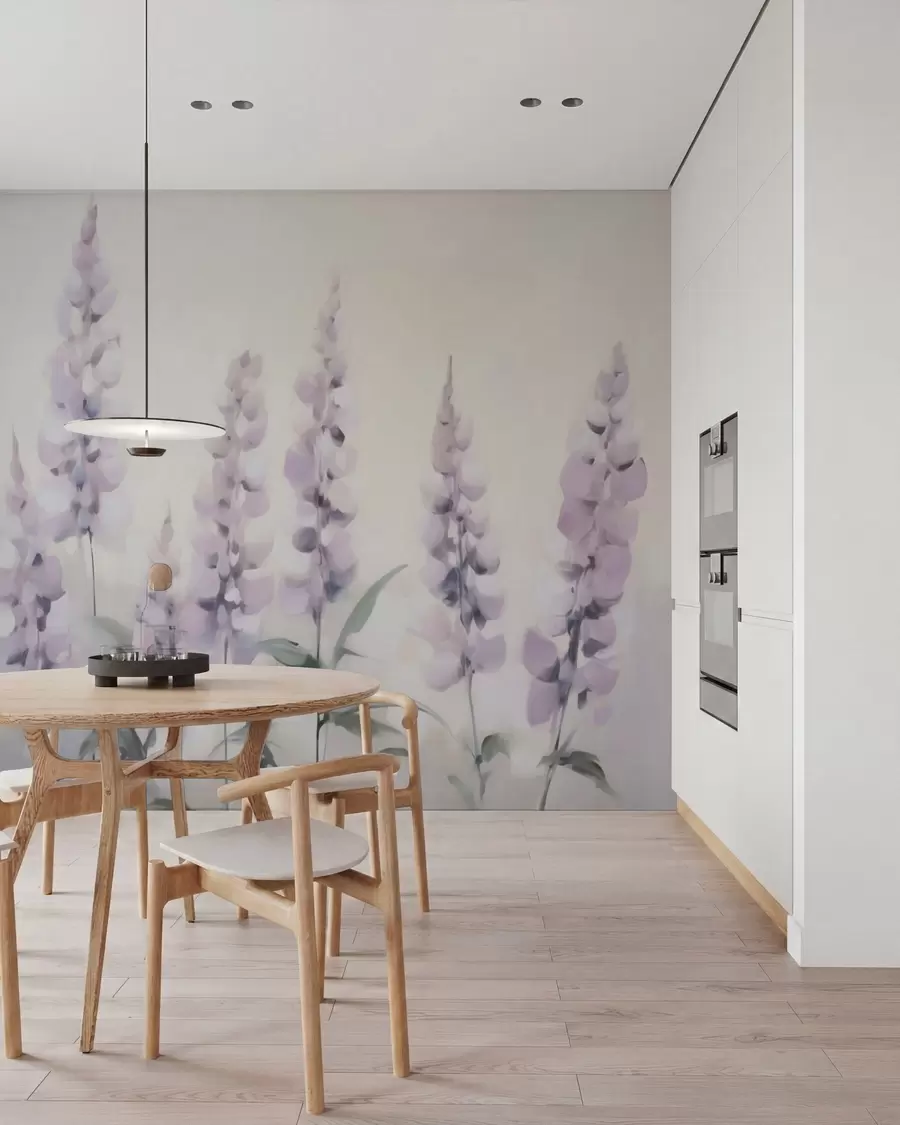 Fototapet Abstraktní květiny, imitace malby w05661