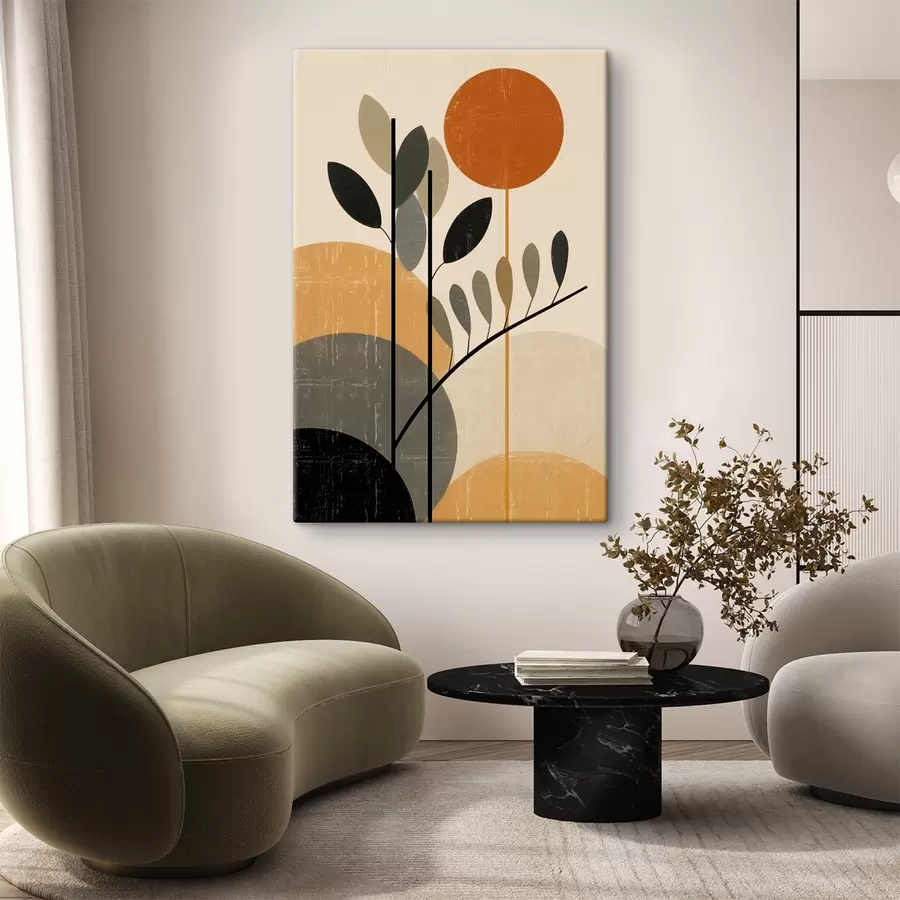 Obraz Geometrické listy Č. s49439