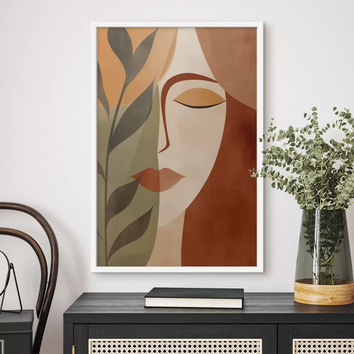 Poster Abstraktní portrét f49450