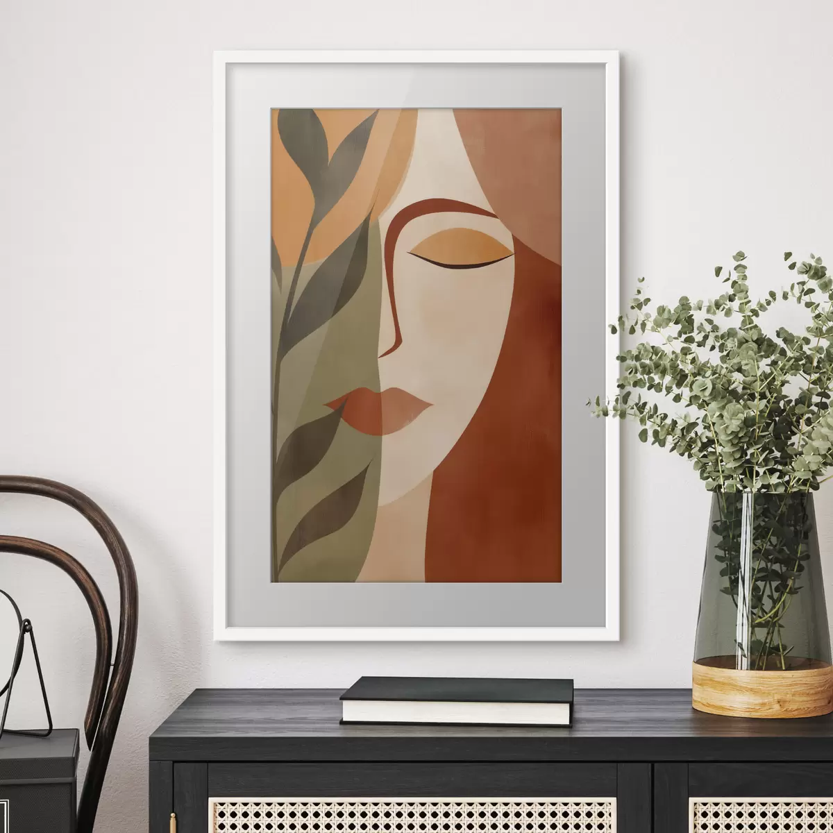 Poster Abstraktní portrét f49450
