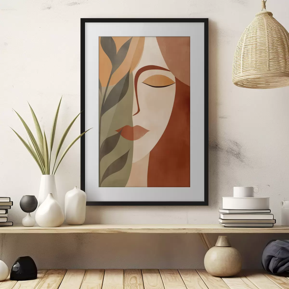 Poster Abstraktní portrét f49450