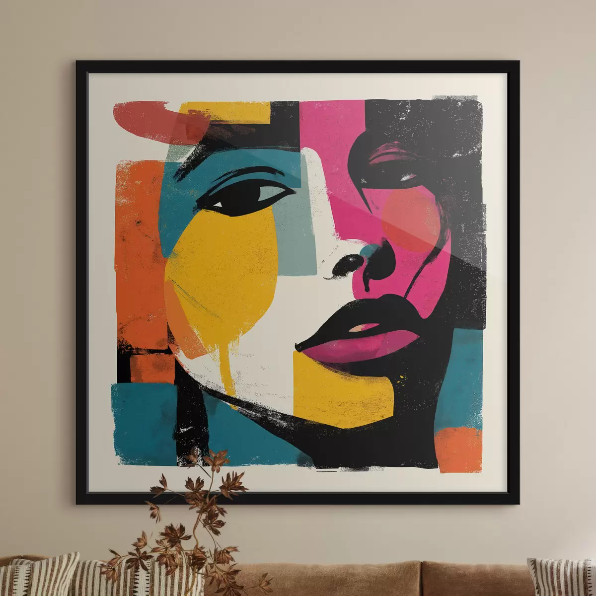 Poster Abstraktní tvář f49543