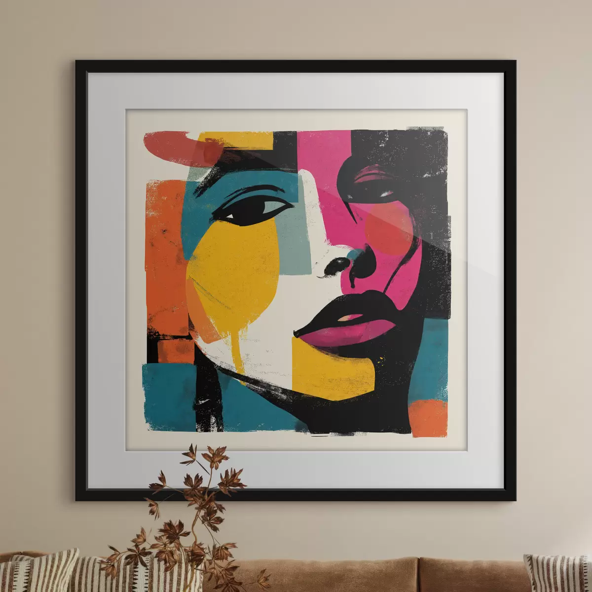 Poster Abstraktní tvář f49543