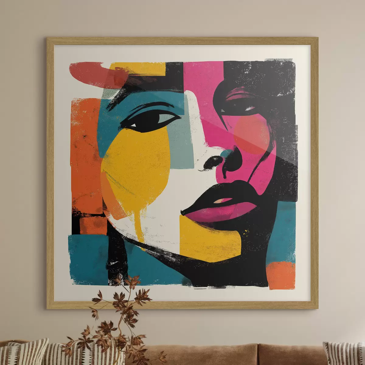 Poster Abstraktní tvář f49543