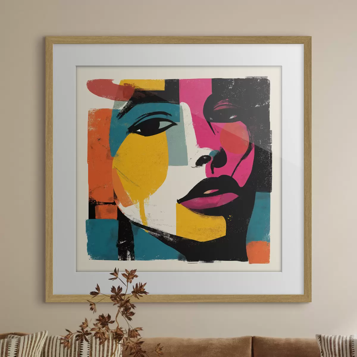 Poster Abstraktní tvář f49543