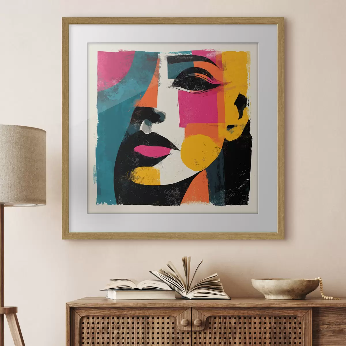 Poster Abstraktní tvář f49544