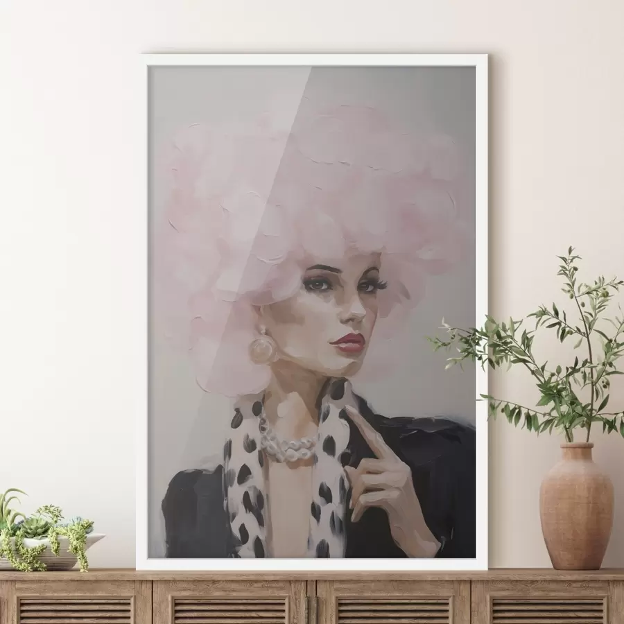 Fototapet Stylová malba zachycující ženu f49509