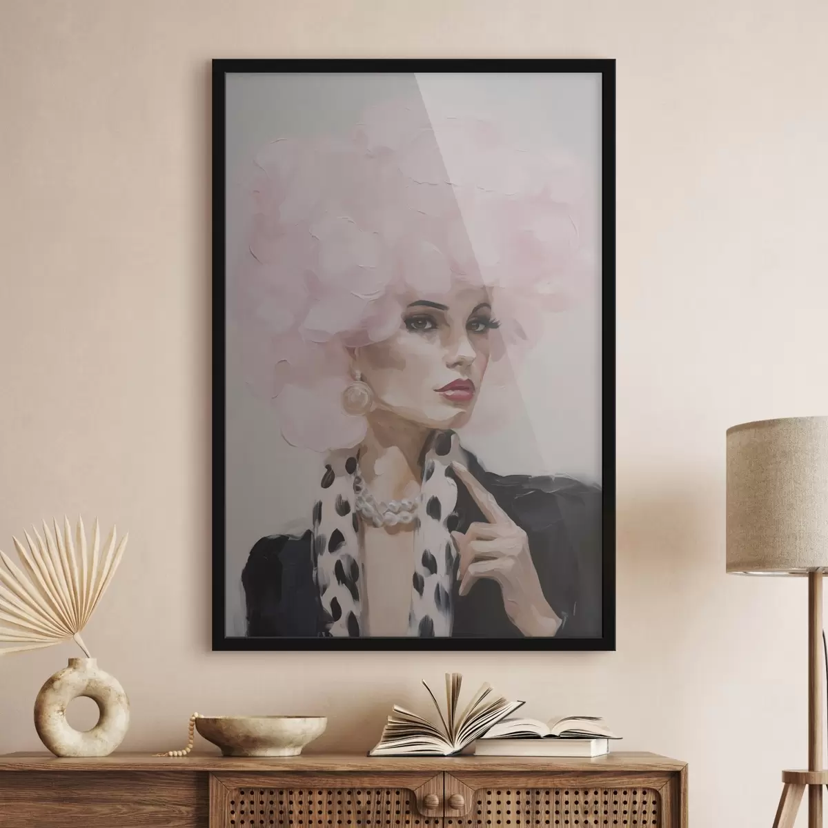 Poster Stylová malba zachycující ženu f49509