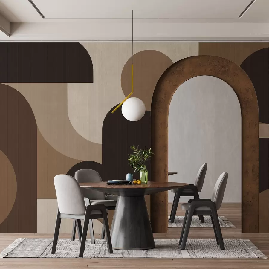 Fototapet Geometrické oblouky w05653