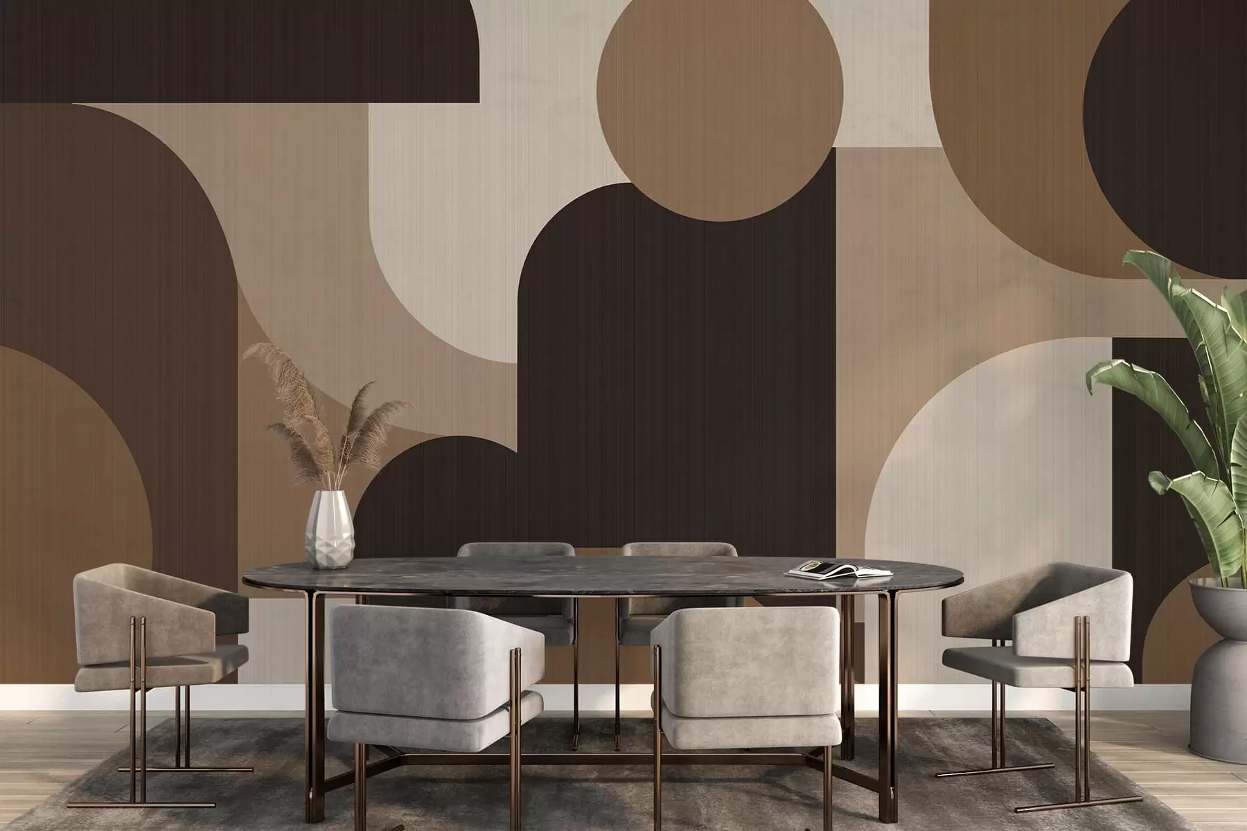 Fototapet Geometrické oblouky w05653