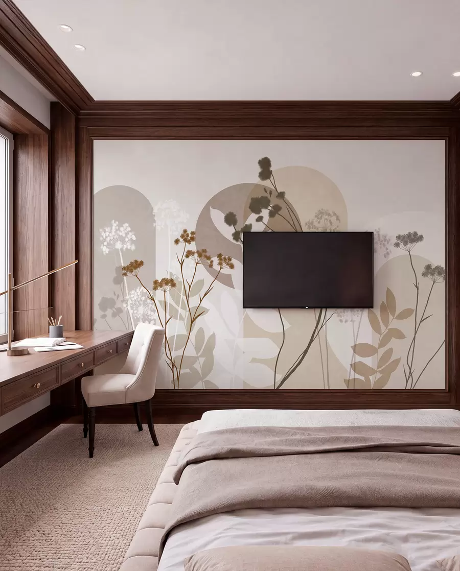Fototapet Louka v abstraktním rámu w09906