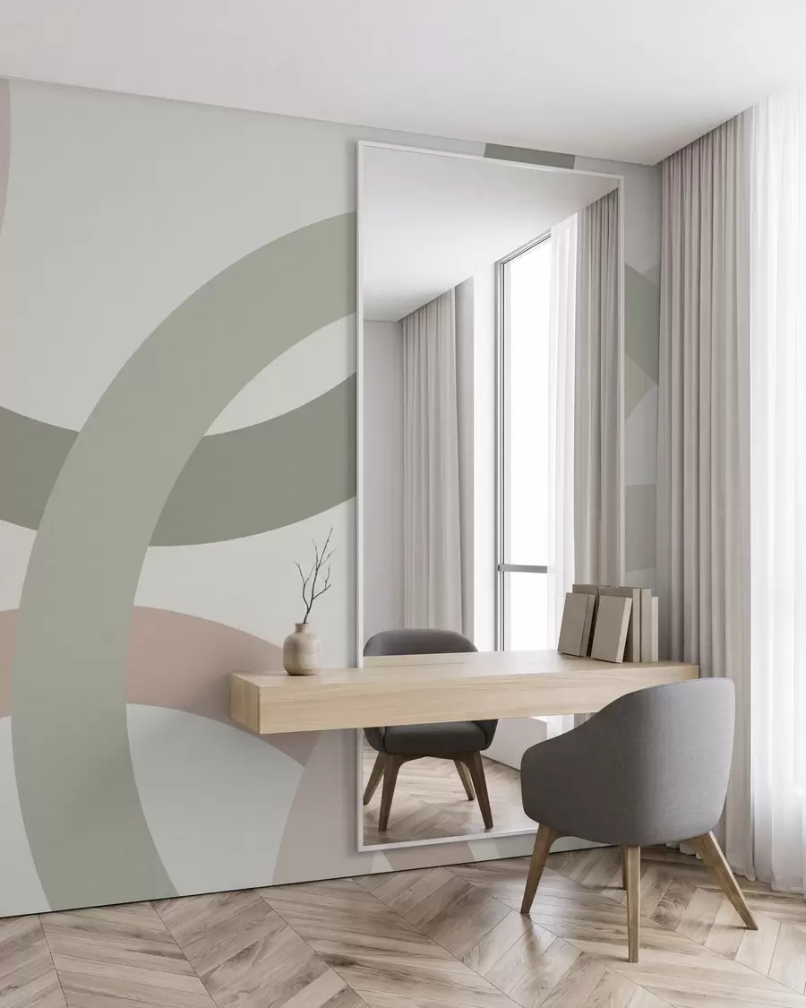 Fototapet Abstrakce s kruhy w05709