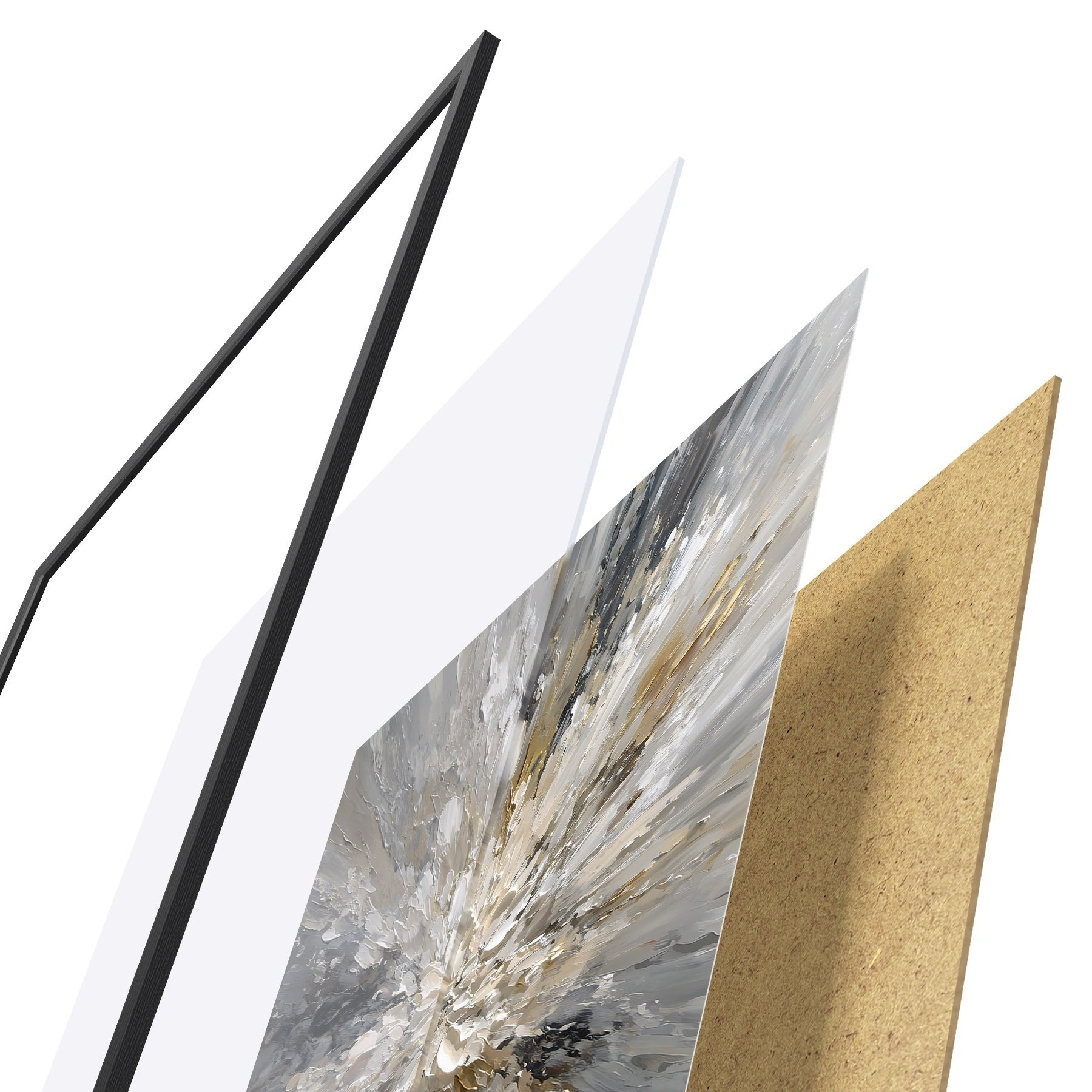 Poster barevná exploze ve stylu olejomalby f49557
