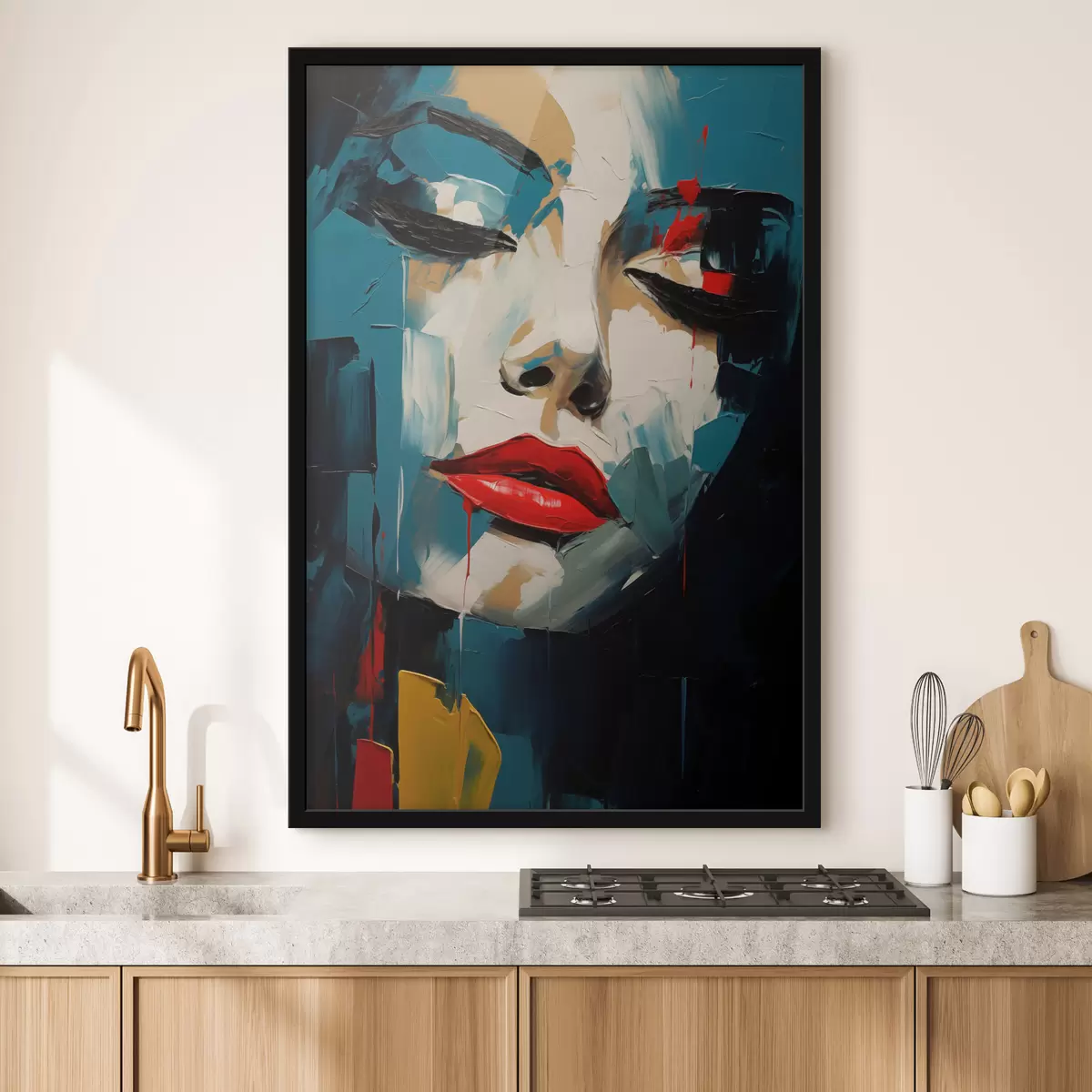 Poster Abstraktní portrét f49627