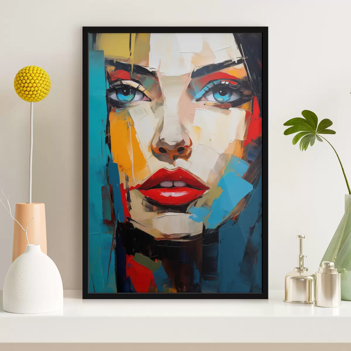 Poster Abstraktní portrét f49628