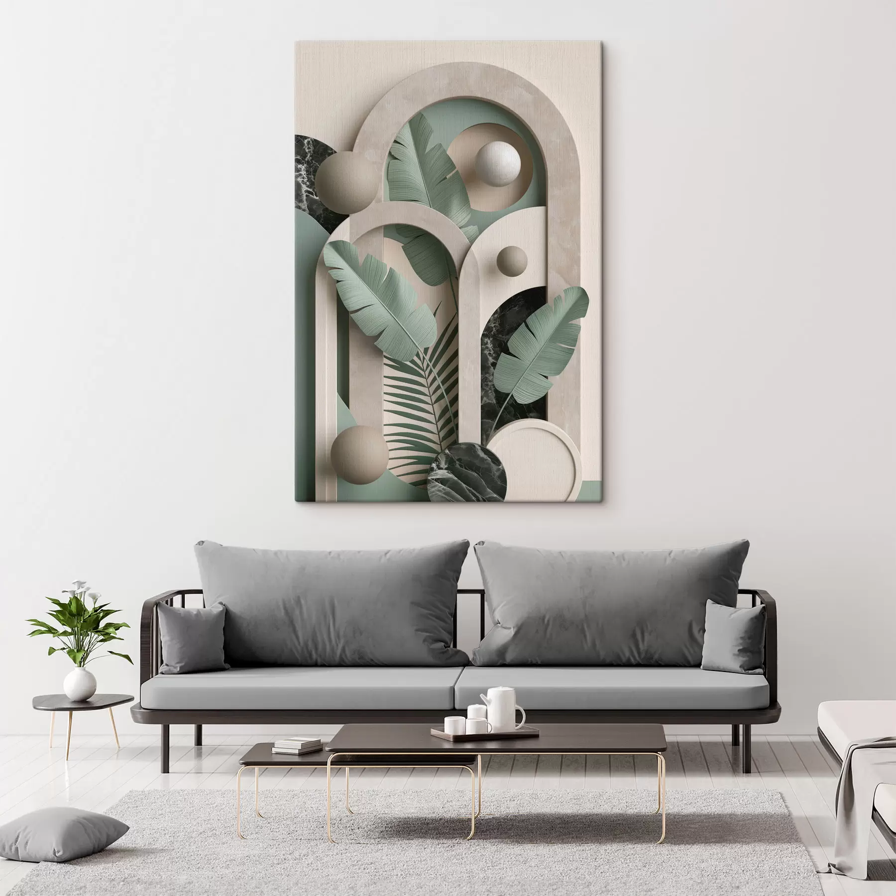 Obraz Kompozice z botanických oblouků Č. s49515