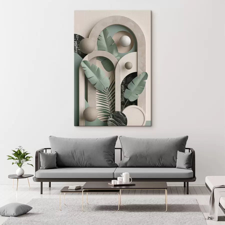 Obraz Kompozice z botanických oblouků Č. s49515
