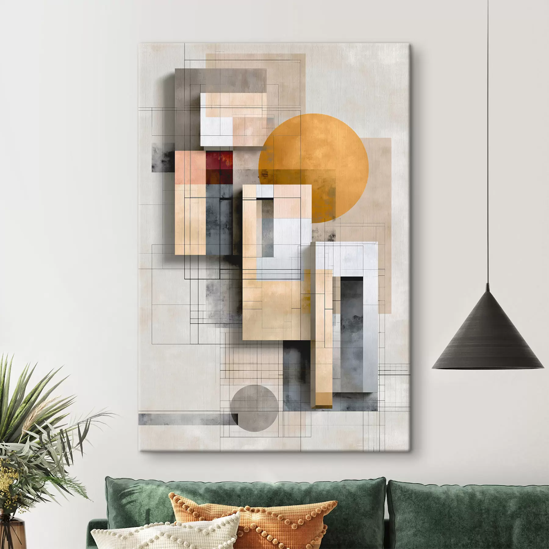 Obraz Geometrické abstrakce Č. s49518
