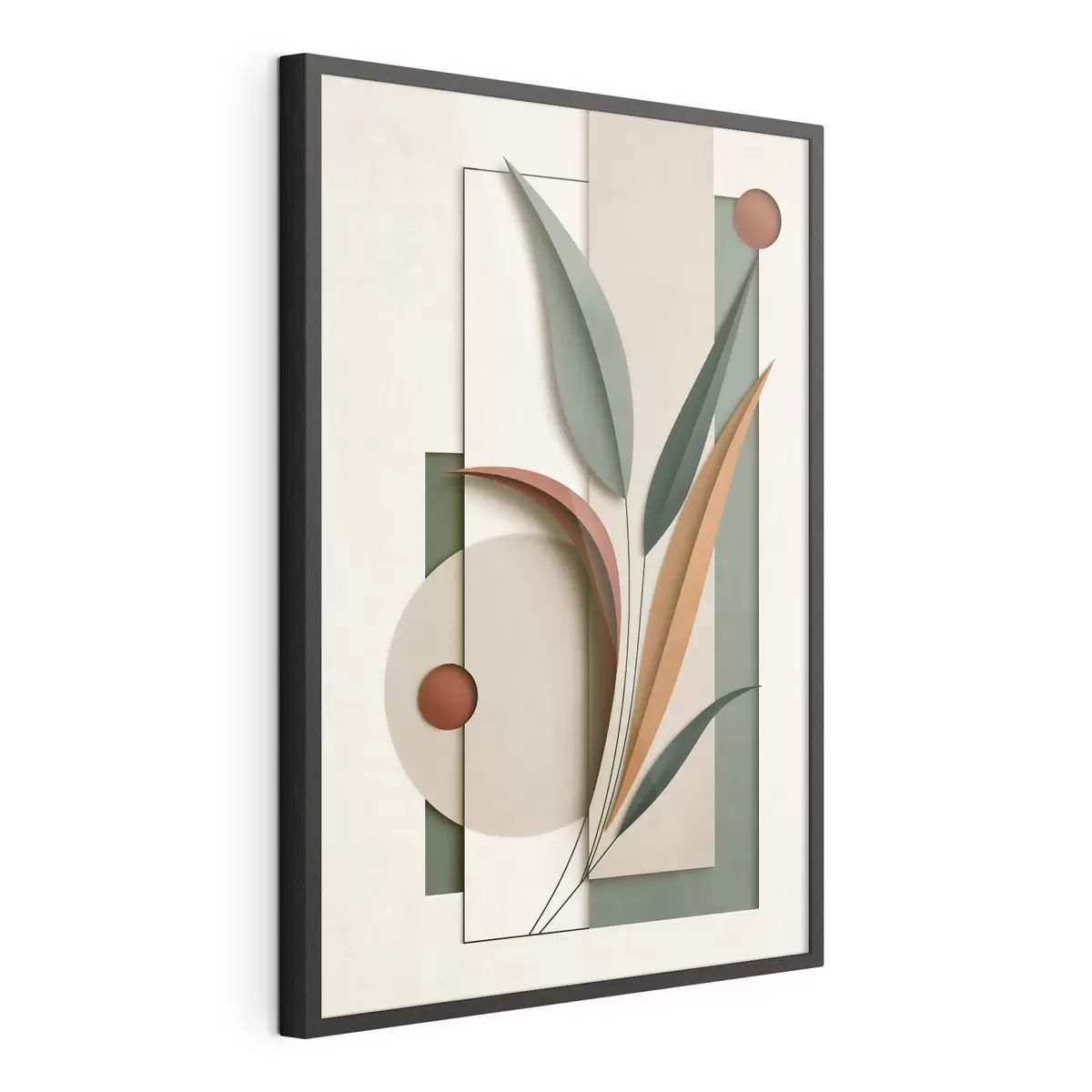 Poster Geometrická botanická kompozice f49417