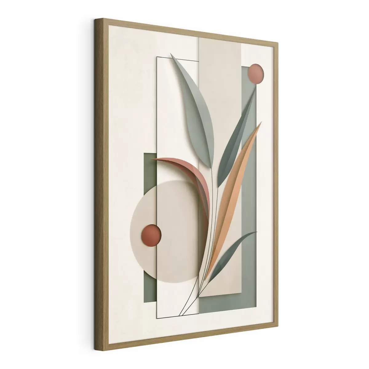 Poster Geometrická botanická kompozice f49417