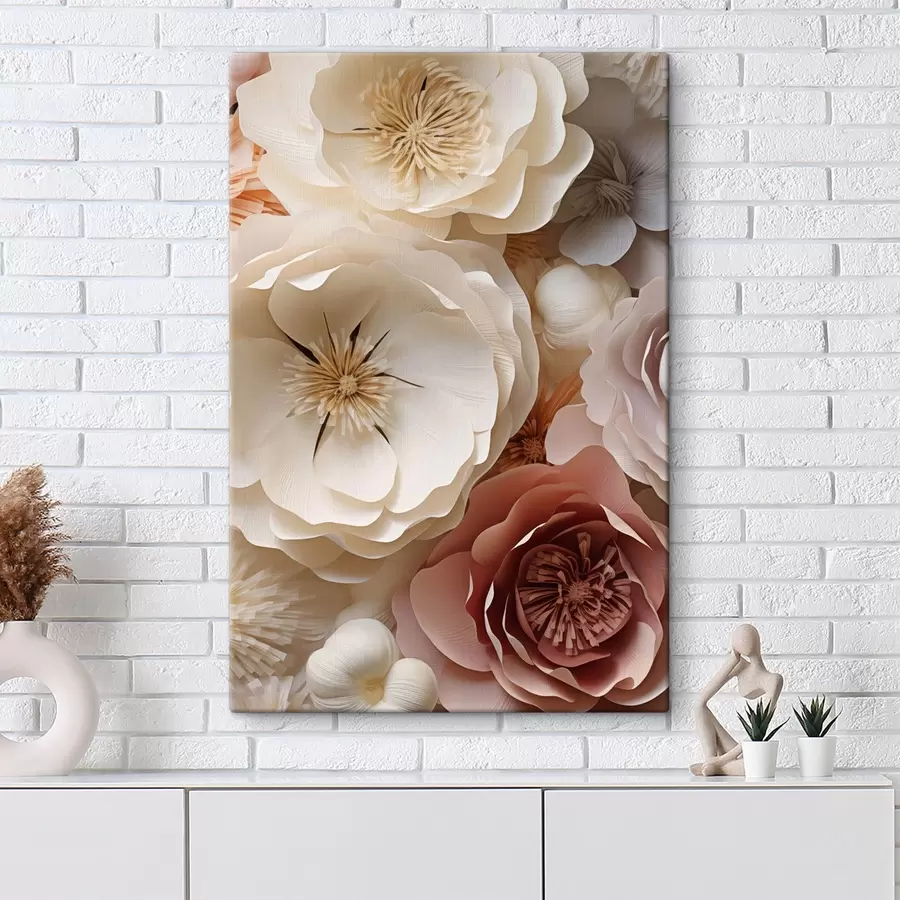 Obraz Béžové růže v moderním stylu Č. s49374